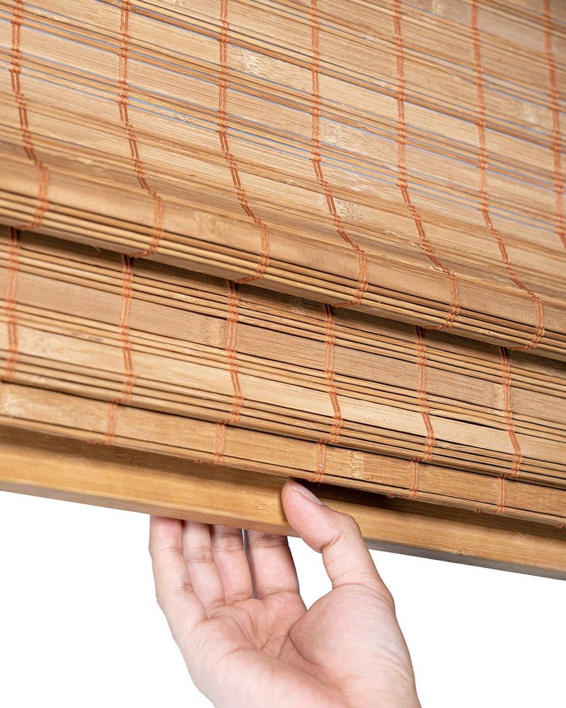 CHICOLOGY Bamboo Roman Shades - Customer Favorite Light Filtering Blinds for Windows, Premium Quality, Ideal for Home, Squirrel Brown, 29"W X 64"H - Image 3